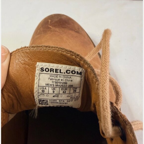 Sorel Distressed Leather lace up Shoes mens 10 main image 6